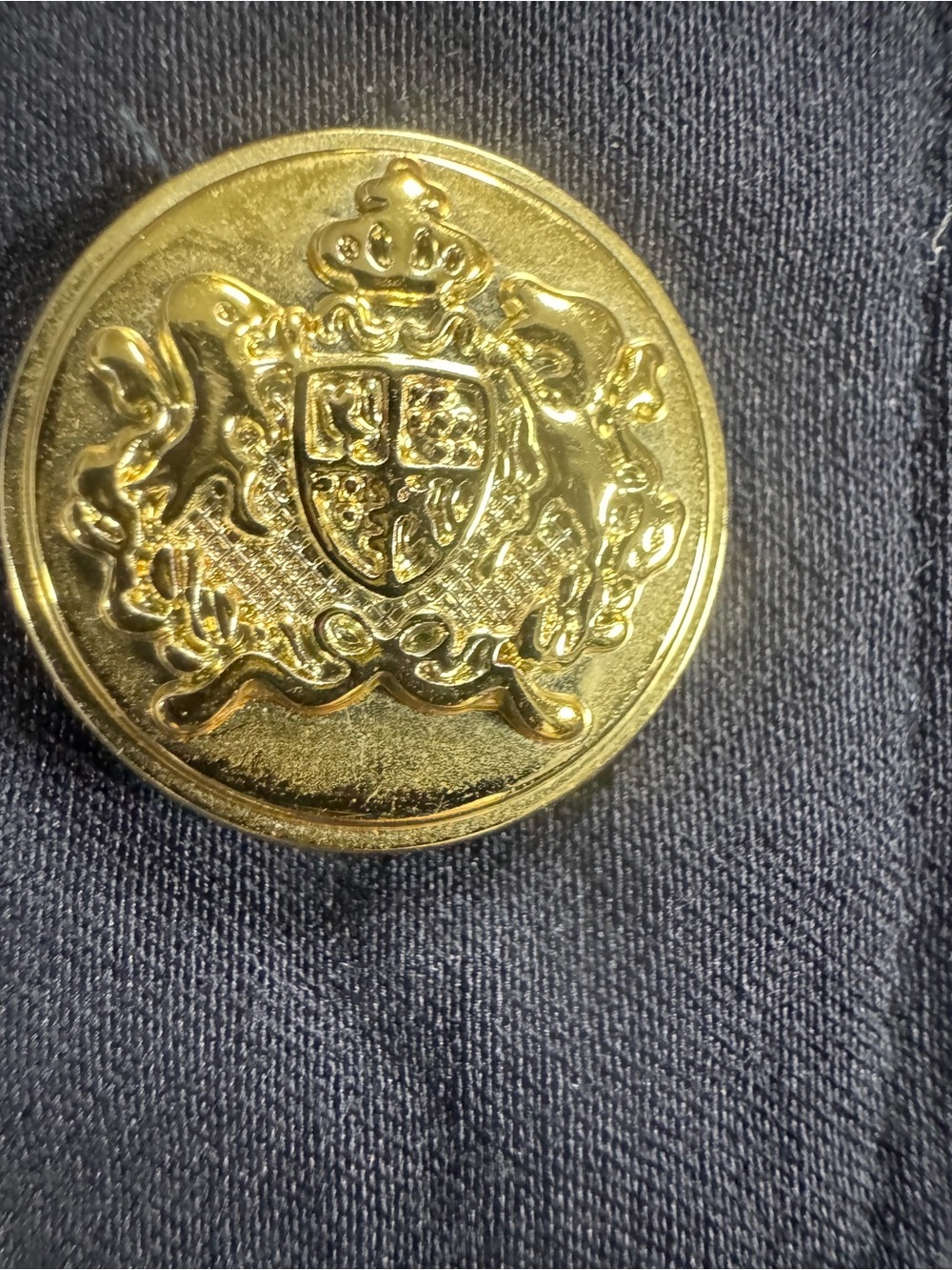Counterparts Navy Sailor Mini Skirt with shorts Medium Gold Buttons Nautical - Picture 3 of 10